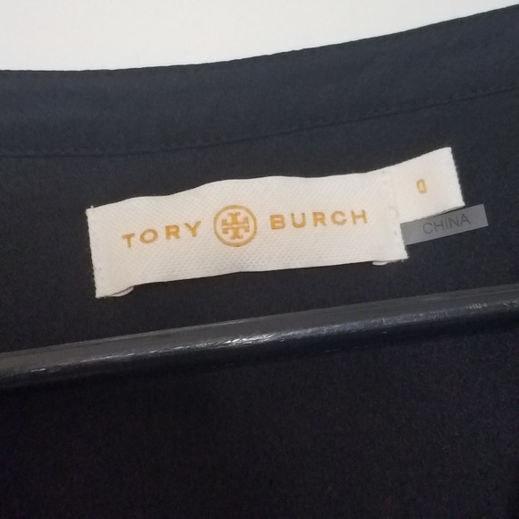 Tory Burch Silk Blouse Green & Black Size 0 - Picture 4 of 8